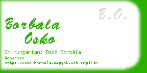 borbala osko business card